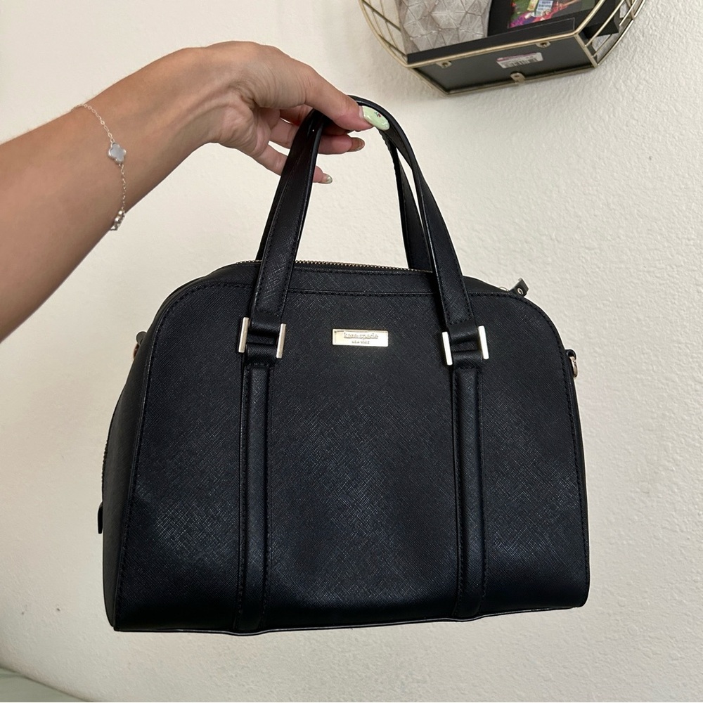 Kate Spade Leather Top Zip Satchel Crossbody Bag